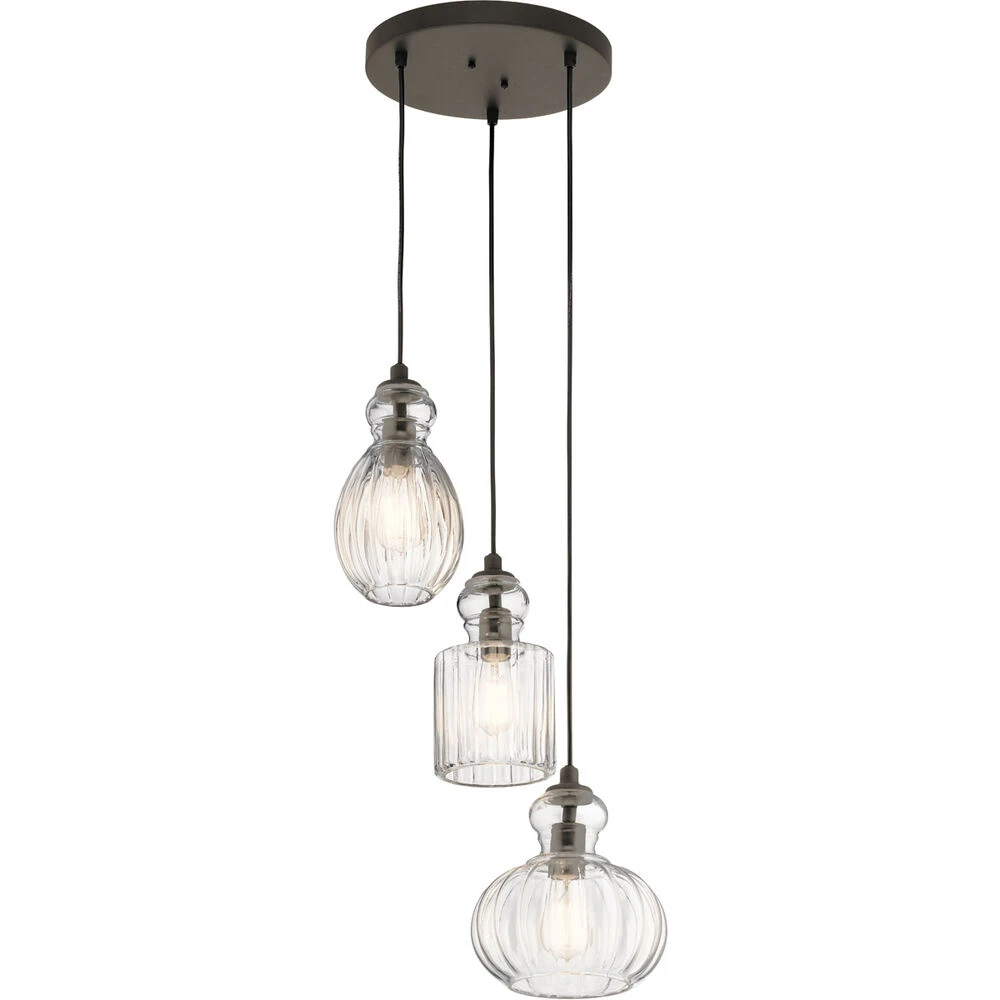 Riviera 3 Light 18.00 Inch Pendant 1 Riviera 3 Light 18.00 Inch Pendant
