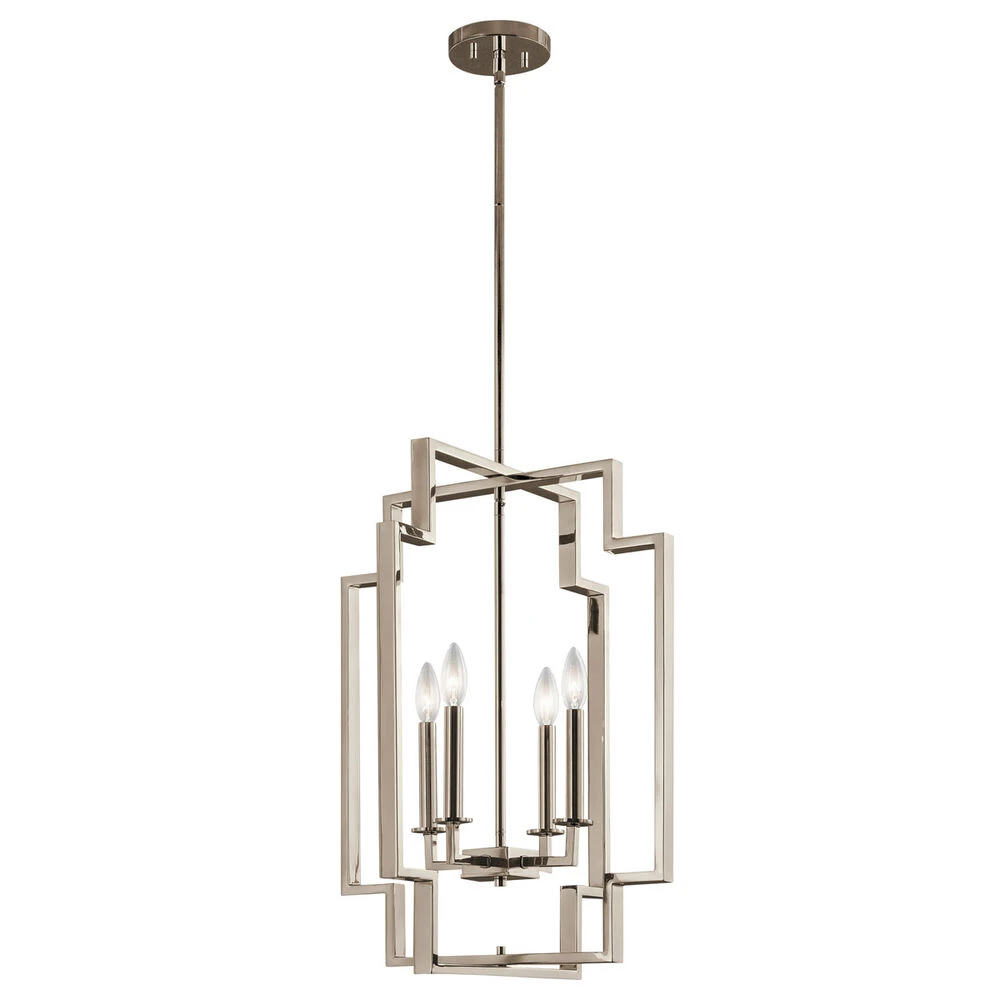 Downtown Deco 4 Light 18.00 Inch Foyer Pendant 1 Downtown Deco 4 Light 18.00 Inch Foyer Pendant