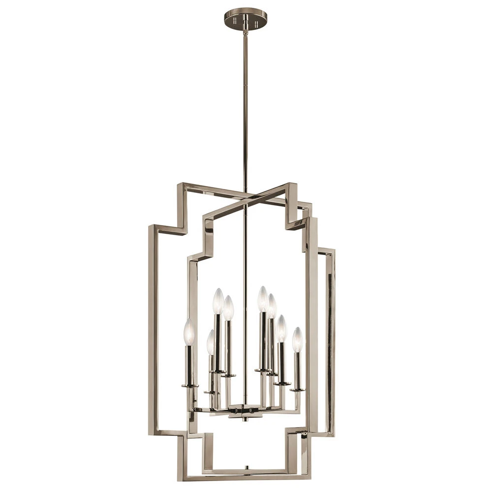 Downtown Deco 8 Light 24.00 Inch Chandelier 1 Downtown Deco 8 Light 24.00 Inch Chandelier