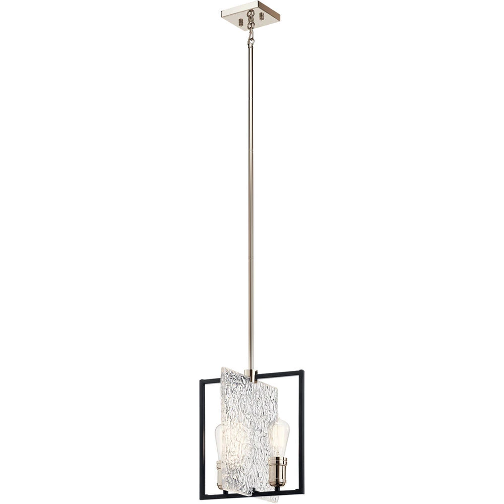 Forge 2 Light 12 Inch Black Pendant Ceiling Light 1 Forge 2 Light 12 Inch Black Pendant Ceiling Light