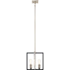 Forge 2 Light 12 Inch Black Pendant Ceiling Light 5 Forge 2 Light 12 Inch Black Pendant Ceiling Light -Lighting Promotional Store 43979bk profile