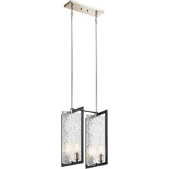 Forge 4 Light 16 Inch Black Foyer Pendant Ceiling Light