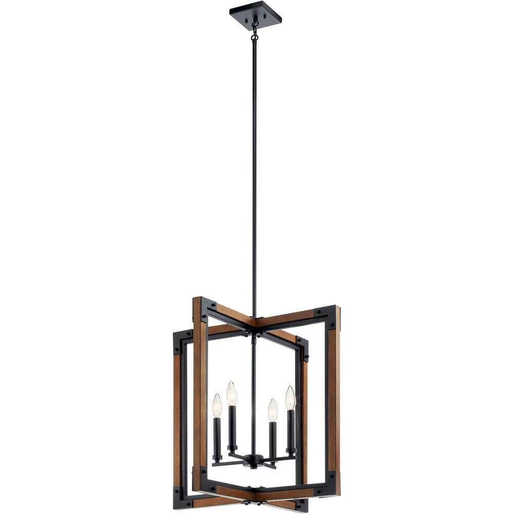 Marimount 4 Light 22 Inch Auburn Stained Foyer Pendant Ceiling Light 1 Marimount 4 Light 22 Inch Auburn Stained Foyer Pendant Ceiling Light
