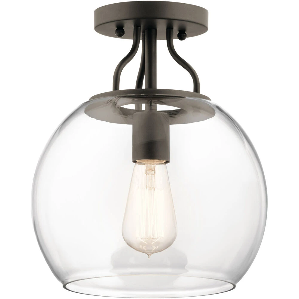 Harmony 1 Light 10 Inch Olde Bronze Semi Flush Light Ceiling Light 1 Harmony 1 Light 10 Inch Olde Bronze Semi Flush Light Ceiling Light