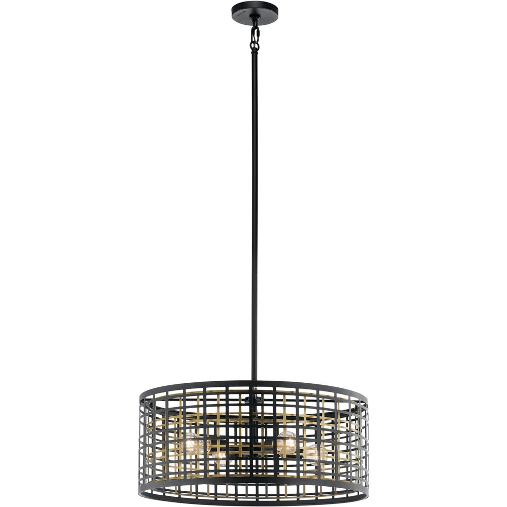 Aldergate 4 Light 24 Inch Black Chandelier Round Pendant Ceiling Light 1 Aldergate 4 Light 24 Inch Black Chandelier Round Pendant Ceiling Light