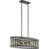 Aldergate 6 Light 17 Inch Black Chandelier Oval Pendant Ceiling Light