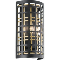 Aldergate 2 Light 8 Inch Black Wall Sconce Wall Light