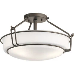 Alkire 3 Light 16.50 Inch Semi-Flush Mount
