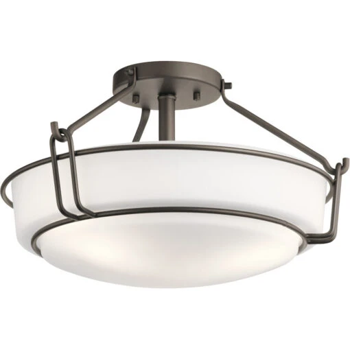 Alkire 3 Light 16.50 Inch Semi-Flush Mount