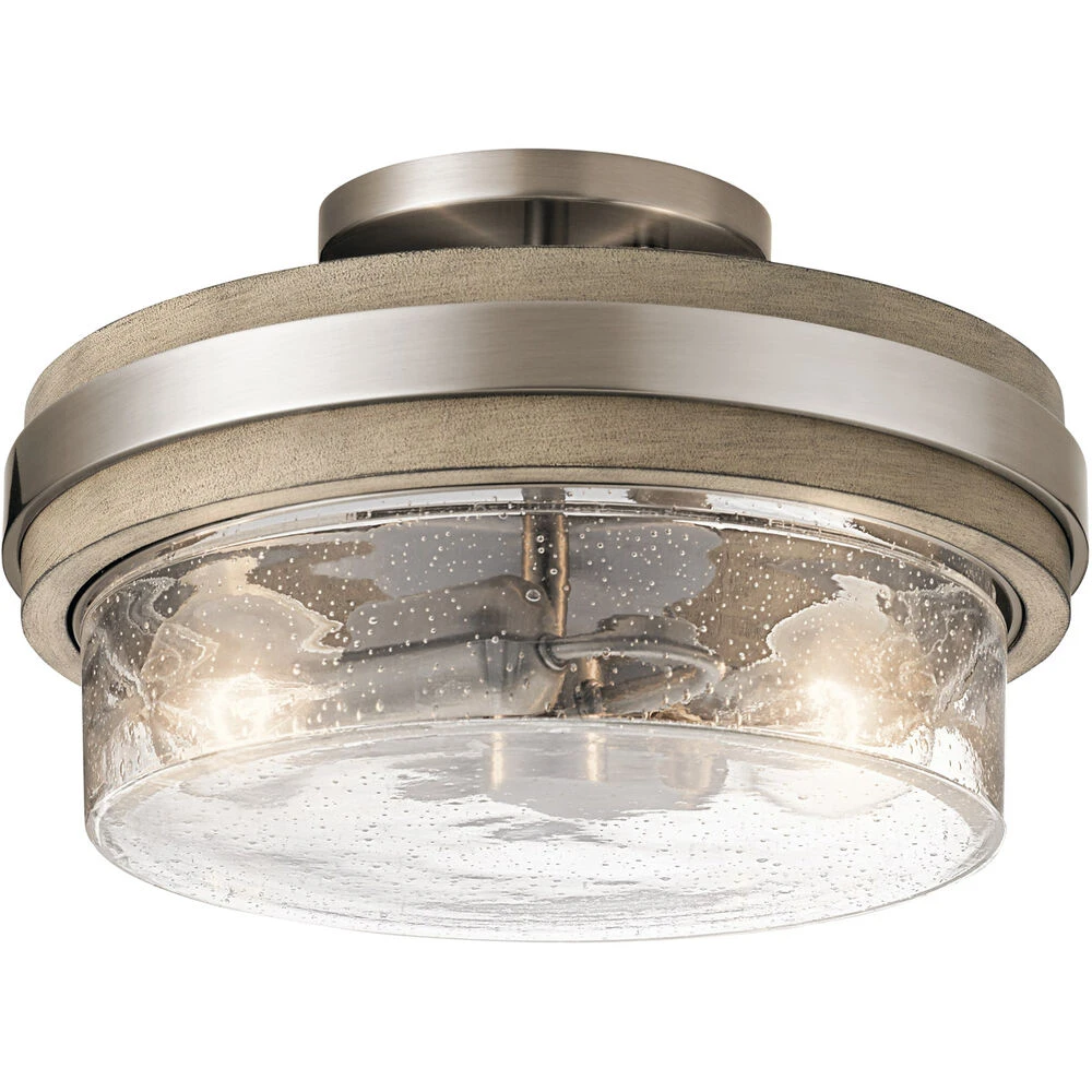 Grand Bank 2 Light 12.00 Inch Semi-Flush Mount 1 Grand Bank 2 Light 12.00 Inch Semi-Flush Mount