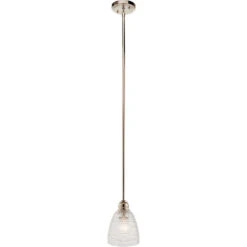Karmarie 1 Light 6 Inch Polished Nickel Mini Pendant Ceiling Light
