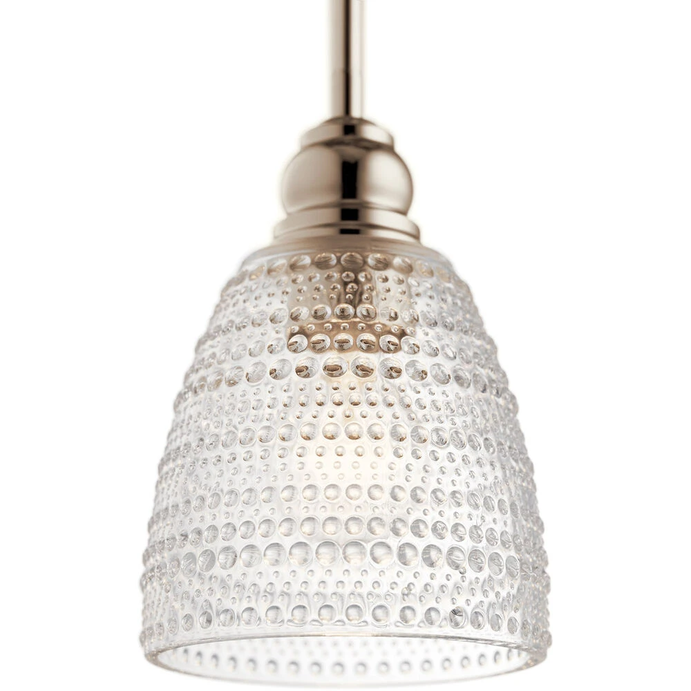 Karmarie 1 Light 6 Inch Polished Nickel Mini Pendant Ceiling Light 2 Karmarie 1 Light 6 Inch Polished Nickel Mini Pendant Ceiling Light - Image 2