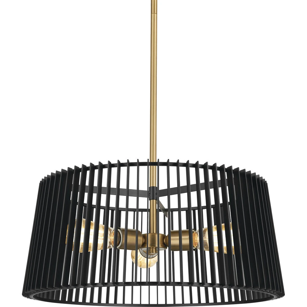 Linara 3 Light 18.5 Inch Black Pendant Ceiling Light 5 Linara 3 Light 18.5 Inch Black Pendant Ceiling Light - Image 5
