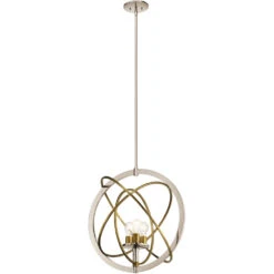 Ibis 3 Light 23 Inch Polished Nickel Pendant Ceiling Light 8 Ibis 3 Light 23 Inch Polished Nickel Pendant Ceiling Light -Lighting Promotional Store 44202pn alt 2