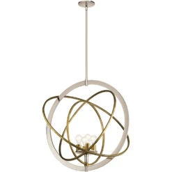 Ibis 4 Light 30 Inch Polished Nickel Pendant Ceiling Light