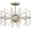 Eris 4 Light 16 Inch Polished Nickel Semi Flush Light Ceiling Light