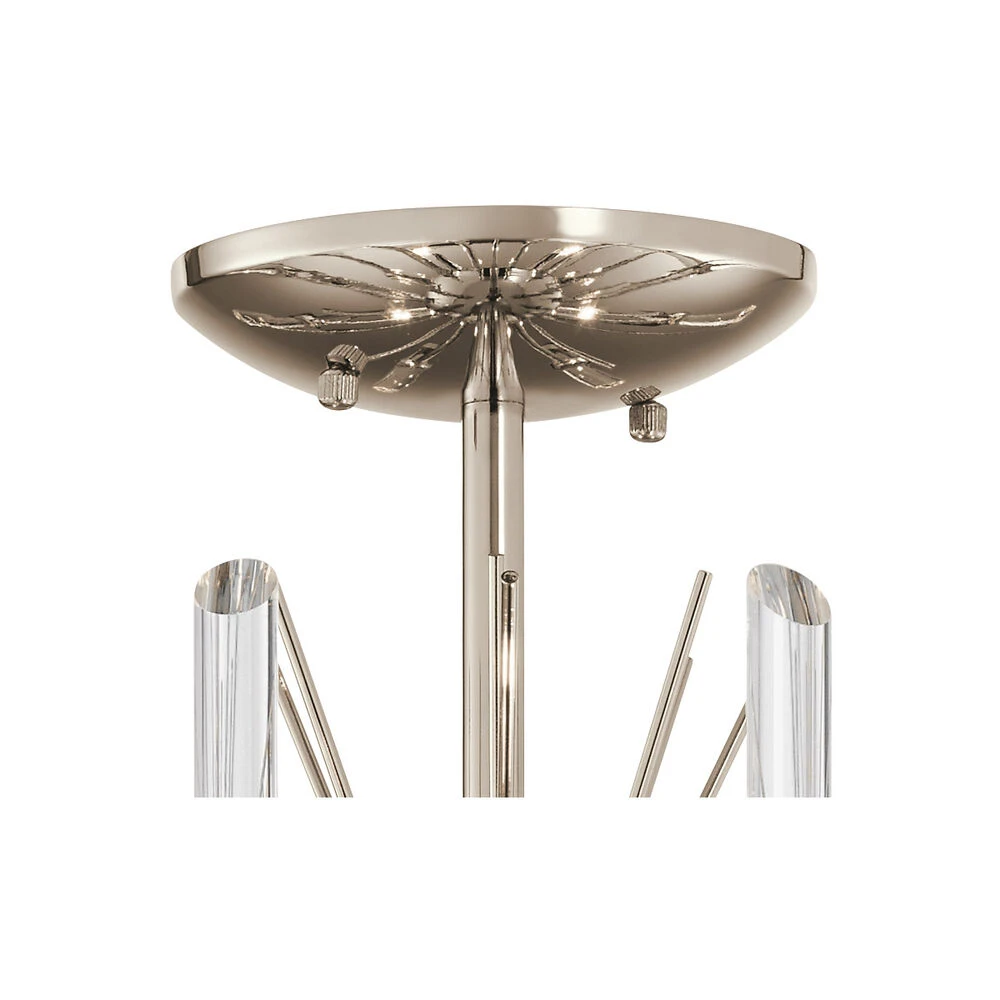 Eris 4 Light 16 Inch Polished Nickel Semi Flush Light Ceiling Light 3 Eris 4 Light 16 Inch Polished Nickel Semi Flush Light Ceiling Light - Image 3