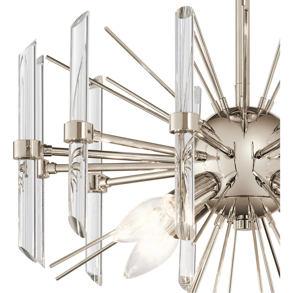 Eris 4 Light 16 Inch Polished Nickel Semi Flush Light Ceiling Light 4 Eris 4 Light 16 Inch Polished Nickel Semi Flush Light Ceiling Light - Image 4