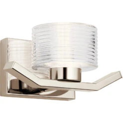 Lasus LED 11 Inch Polished Nickel Wall Sconce Wall Light