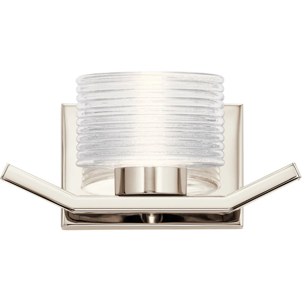 Lasus LED 11 Inch Polished Nickel Wall Sconce Wall Light 2 Lasus LED 11 Inch Polished Nickel Wall Sconce Wall Light - Image 2