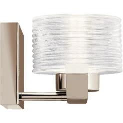 Lasus LED 11 Inch Polished Nickel Wall Sconce Wall Light 5 Lasus LED 11 Inch Polished Nickel Wall Sconce Wall Light -Lighting Promotional Store 44349pnled profile