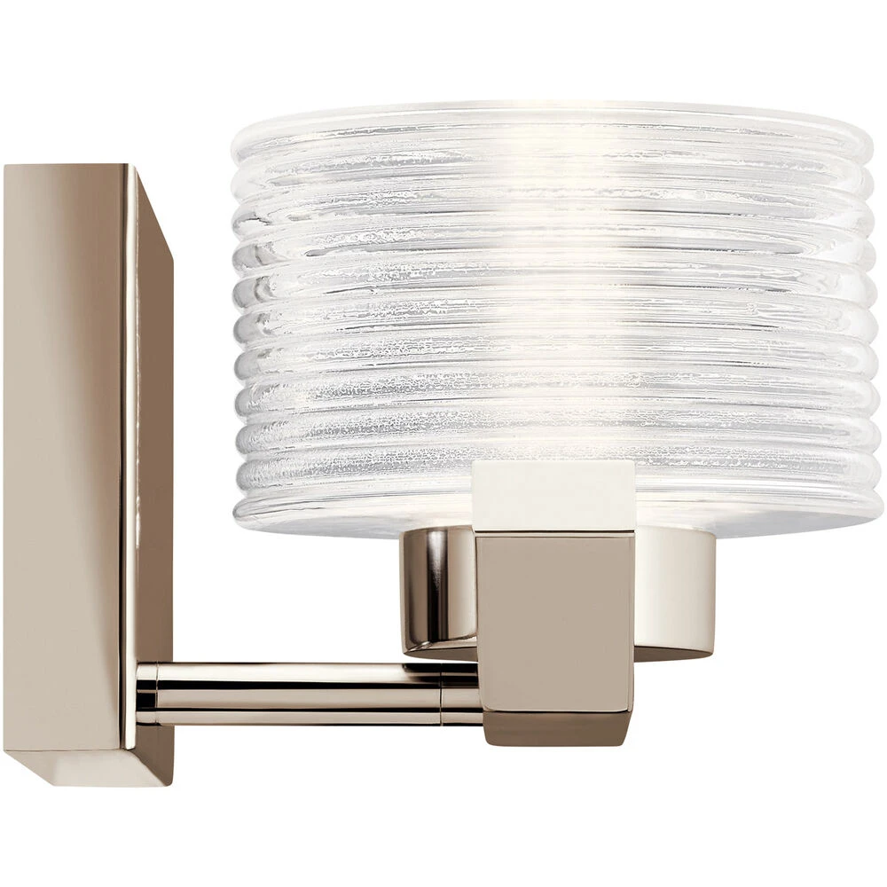 Lasus LED 11 Inch Polished Nickel Wall Sconce Wall Light 3 Lasus LED 11 Inch Polished Nickel Wall Sconce Wall Light - Image 3