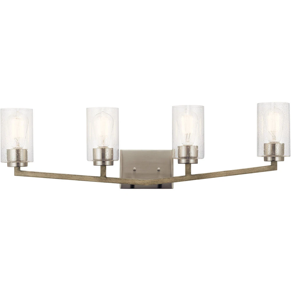 Deryn 4 Light 32 Inch Distressed Antique Gray Wall Mt Bath 4 Arm Wall Light 1 Deryn 4 Light 32 Inch Distressed Antique Gray Wall Mt Bath 4 Arm Wall Light