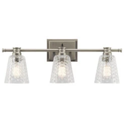 Nadine 3 Light 25 Inch Brushed Nickel Wall Mt Bath 3 Arm Wall Light