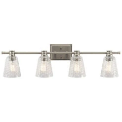 Nadine 4 Light 35 Inch Brushed Nickel Wall Mt Bath 4 Arm Wall Light