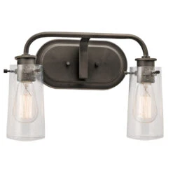Braelyn 2 Light 14.75 Inch Bathroom Vanity Light
