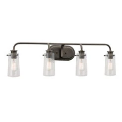 Braelyn 4 Light 34.25 Inch Bathroom Vanity Light