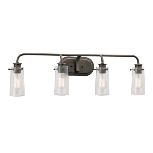 Braelyn 4 Light 34.25 Inch Bathroom Vanity Light