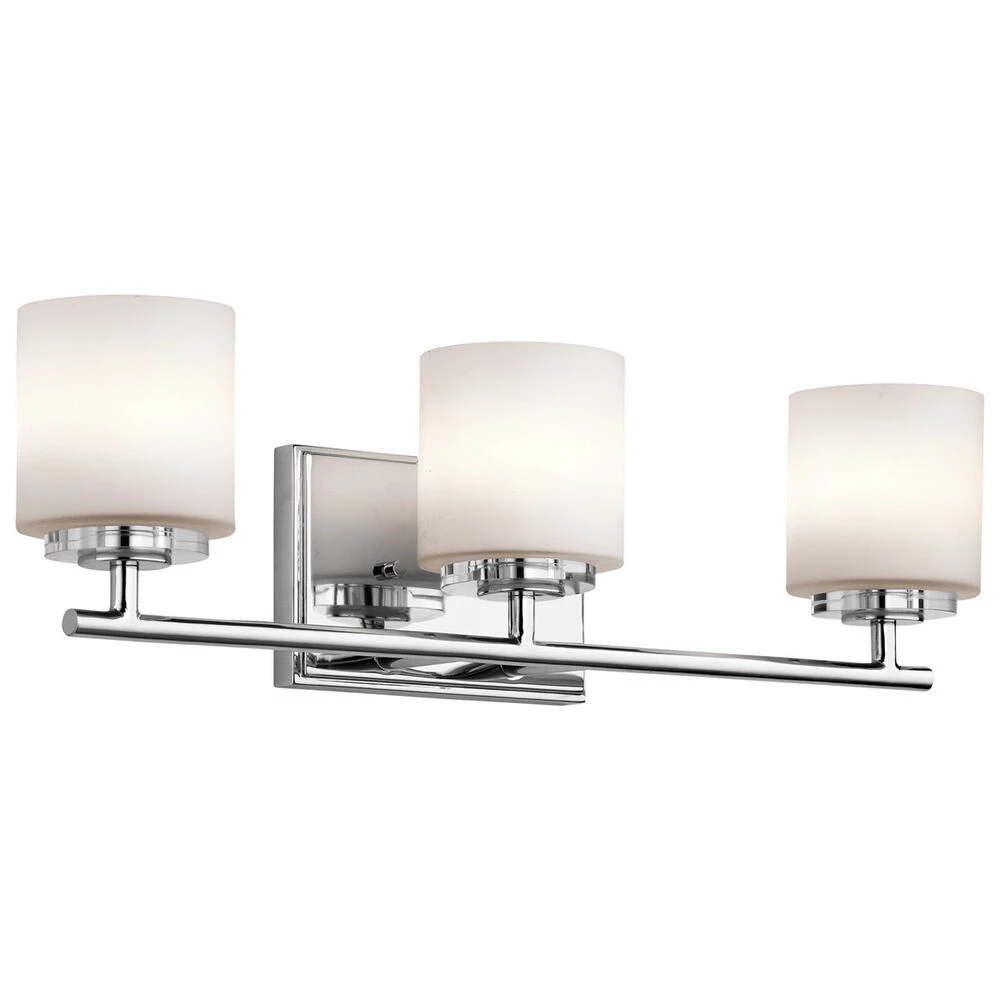 O Hara 3 Light 22 Inch Chrome Wall Mt Bath 3 Arm Wall Light 1 O Hara 3 Light 22 Inch Chrome Wall Mt Bath 3 Arm Wall Light