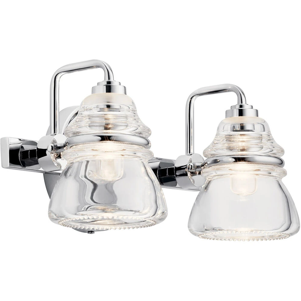 Talland 2 Light 13 Inch Chrome Wall Mt Bath 2 Arm Wall Light 1 Talland 2 Light 13 Inch Chrome Wall Mt Bath 2 Arm Wall Light