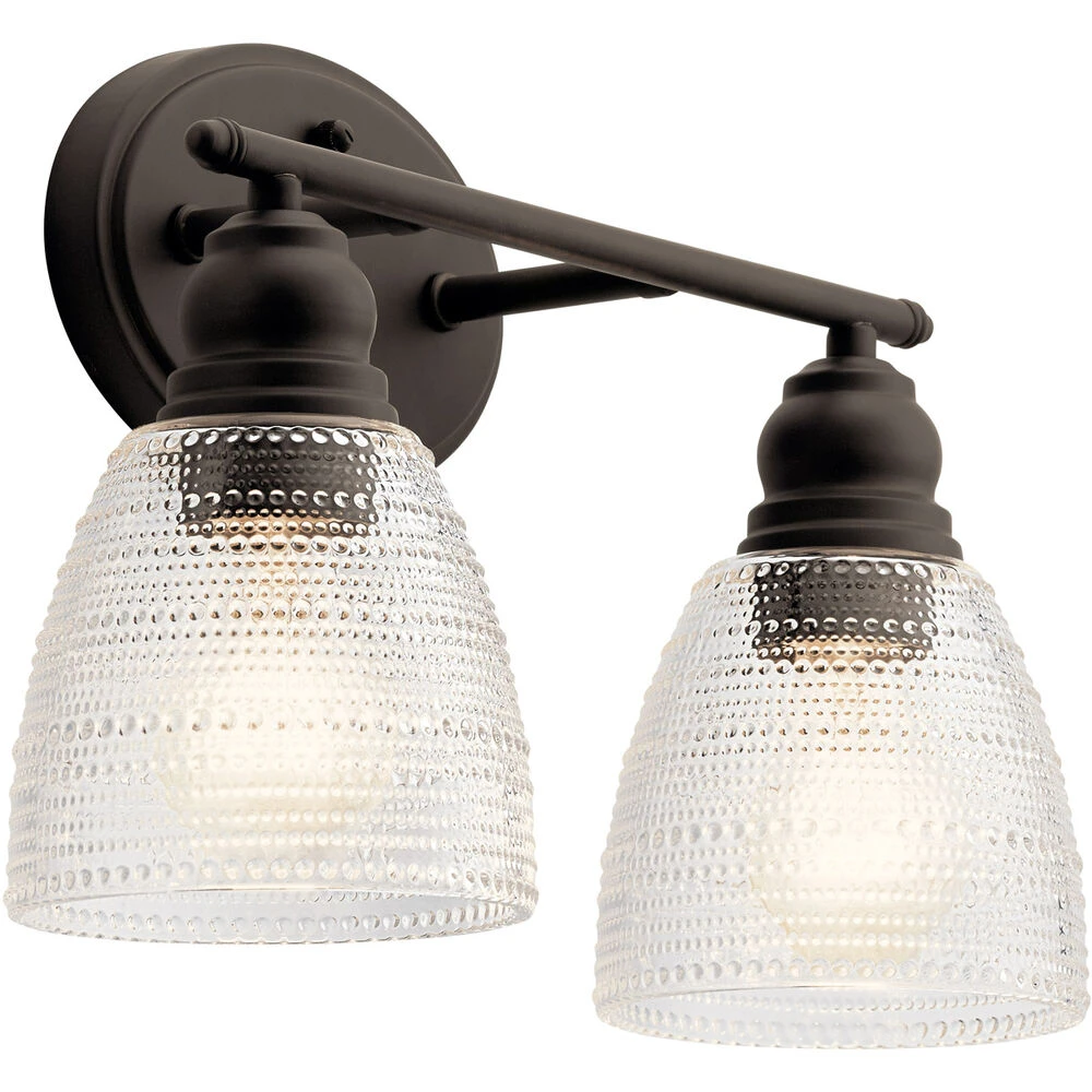 Karmarie 2 Light 15 Inch Olde Bronze Wall Mt Bath 2 Arm Wall Light 4 Karmarie 2 Light 15 Inch Olde Bronze Wall Mt Bath 2 Arm Wall Light - Image 4