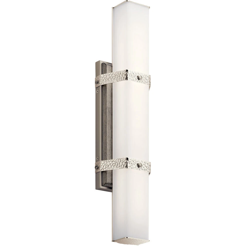 Bisou LED 22 Inch Polished Nickel Linear Bath Medium Wall Light, Medium 1 Bisou LED 22 Inch Polished Nickel Linear Bath Medium Wall Light, Medium