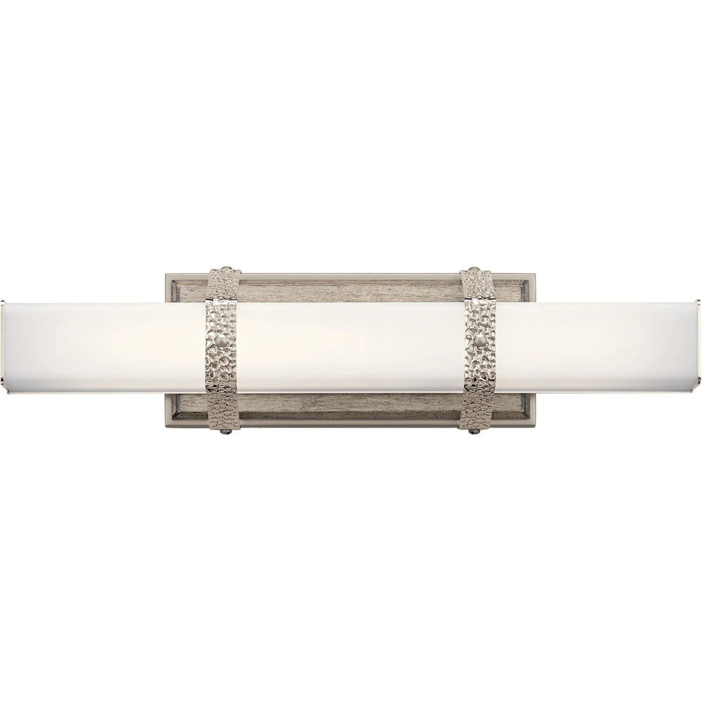 Bisou LED 22 Inch Polished Nickel Linear Bath Medium Wall Light, Medium 3 Bisou LED 22 Inch Polished Nickel Linear Bath Medium Wall Light, Medium - Image 3