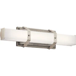 Bisou LED 22 Inch Polished Nickel Linear Bath Medium Wall Light, Medium 7 Bisou LED 22 Inch Polished Nickel Linear Bath Medium Wall Light, Medium -Lighting Promotional Store 45707pnled horizontal