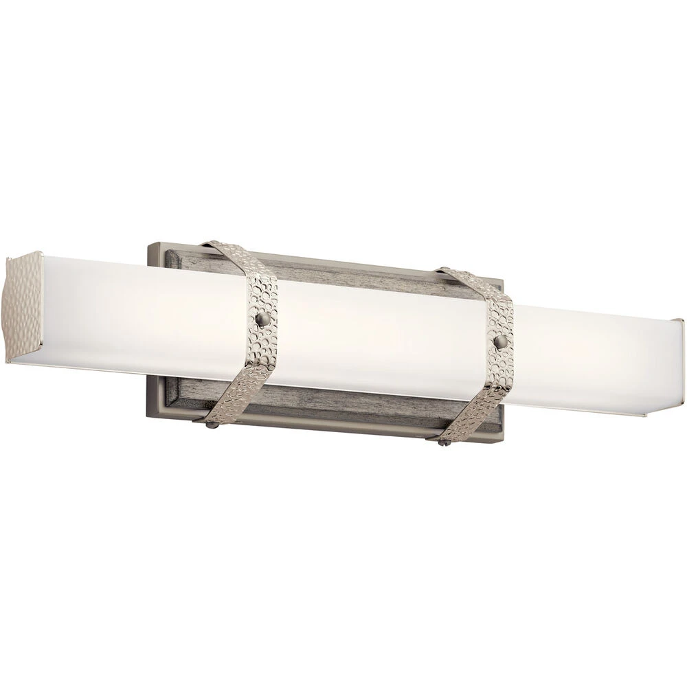 Bisou LED 22 Inch Polished Nickel Linear Bath Medium Wall Light, Medium 4 Bisou LED 22 Inch Polished Nickel Linear Bath Medium Wall Light, Medium - Image 4