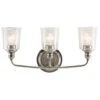 Waverly 3 Light 24 Inch Classic Pewter Wall Mt Bath 3 Arm Wall Light
