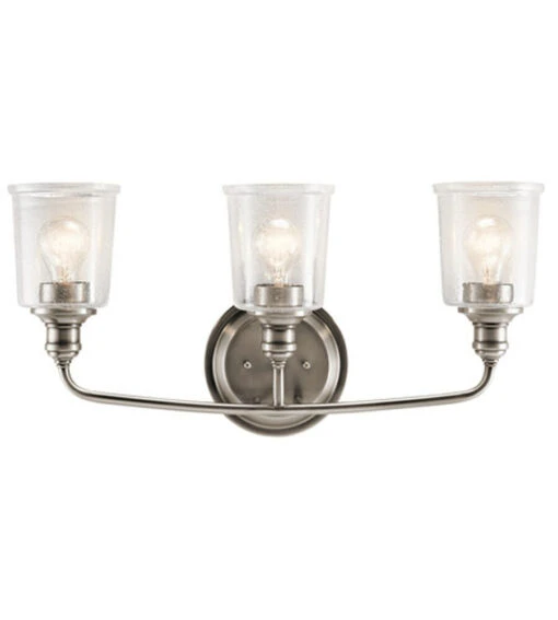 Waverly 3 Light 24 Inch Classic Pewter Wall Mt Bath 3 Arm Wall Light