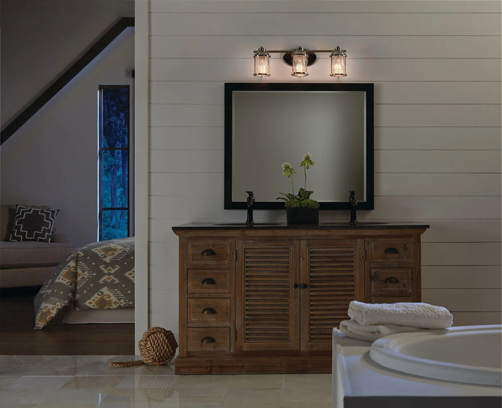 Ashland Bay 3 Light 24 Inch Polished Nickel Wall Mt Bath 3 Arm Wall Light 3 Ashland Bay 3 Light 24 Inch Polished Nickel Wall Mt Bath 3 Arm Wall Light - Image 3