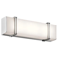 Impello LED 18 Inch Chrome Linear Bath Medium Wall Light, Medium