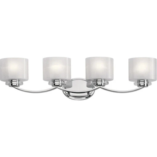 Archer 4 Light 33 Inch Chrome Wall Mt Bath 4 Arm Wall Light