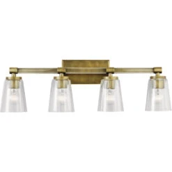 Audrea 4 Light 30 Inch Natural Brass Wall Mt Bath 4 Arm Wall Light 5 Audrea 4 Light 30 Inch Natural Brass Wall Mt Bath 4 Arm Wall Light -Lighting Promotional Store 45869nbr down 1