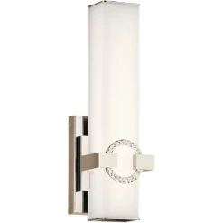 Bordeaux LED 5 Inch Polished Nickel Wall Sconce Wall Light