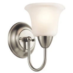 Nicholson 1 Light 6 Inch Brushed Nickel Wall Bracket Wall Light