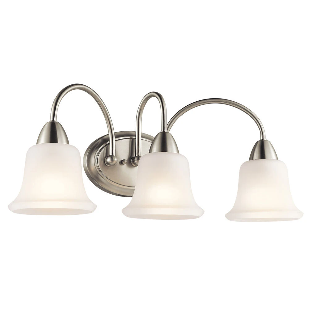 Nicholson 3 Light 24 Inch Brushed Nickel Wall Mt Bath 3 Arm Wall Light 1 Nicholson 3 Light 24 Inch Brushed Nickel Wall Mt Bath 3 Arm Wall Light