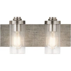 Dalwood 2 Light 16 Inch Classic Pewter Wall Mt Bath 2 Arm Wall Light