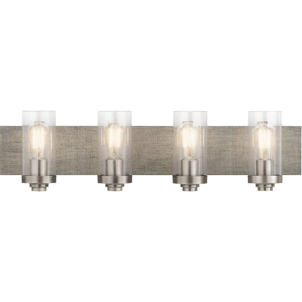 Dalwood 4 Light 32 Inch Classic Pewter Wall Mt Bath 4 Arm Wall Light 2 Dalwood 4 Light 32 Inch Classic Pewter Wall Mt Bath 4 Arm Wall Light - Image 2